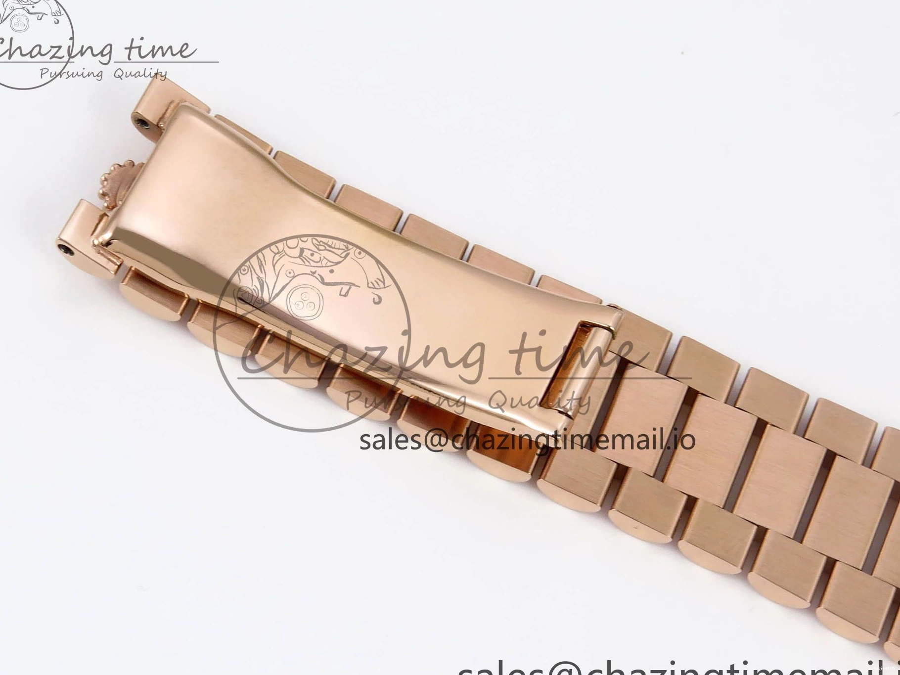 President Markers 228235 Edition Dial on Best Date Blue Bracelet Day VR2836 Diamonds Bezel QF Crystal 40 RG 1:1 0520